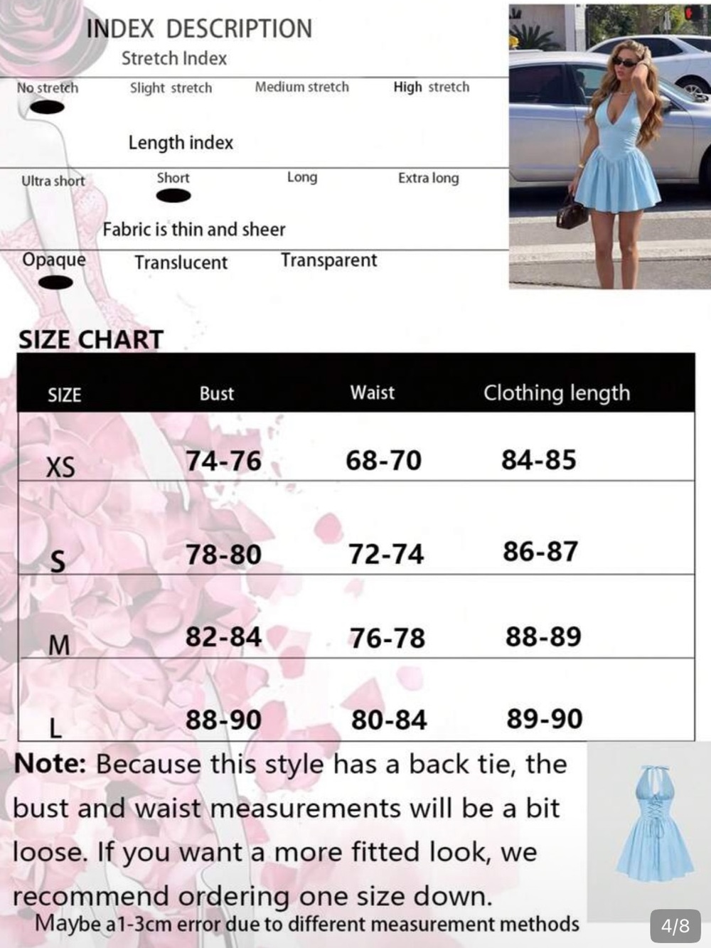 Halter Mini Dress - Picture 4 of 8